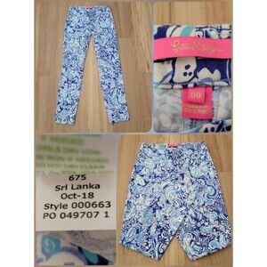 Lilly Pulitzer Kelly Pants Womens 00 Multicolor High Rise Skinny Ankle Preppy